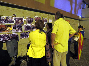 Manifestaci&oacute; contra la viol&egrave;ncia de l'Estat. Pre-commemoraci&oacute; de l'1-O