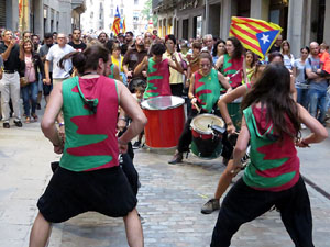 Manifestaci&oacute; contra la viol&egrave;ncia de l'Estat. Pre-commemoraci&oacute; de l'1-O