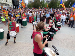 Manifestaci&oacute; contra la viol&egrave;ncia de l'Estat. Pre-commemoraci&oacute; de l'1-O