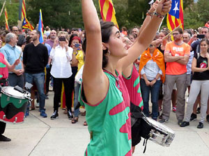 Manifestaci&oacute; contra la viol&egrave;ncia de l'Estat. Pre-commemoraci&oacute; de l'1-O