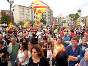 Manifestaci&oacute; contra la viol&egrave;ncia de l'Estat. Pre-commemoraci&oacute; de l'1-O