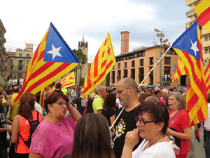 Manifestaci&oacute; contra la viol&egrave;ncia de l'Estat. Pre-commemoraci&oacute; de l'1-O
