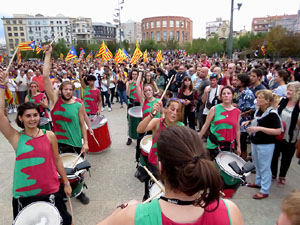 Manifestaci&oacute; contra la viol&egrave;ncia de l'Estat. Pre-commemoraci&oacute; de l'1-O