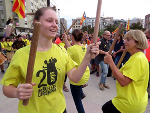 Manifestaci&oacute; contra la viol&egrave;ncia de l'Estat. Pre-commemoraci&oacute; de l'1-O