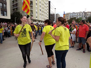 Manifestaci&oacute; contra la viol&egrave;ncia de l'Estat. Pre-commemoraci&oacute; de l'1-O