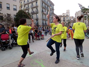 Manifestaci&oacute; contra la viol&egrave;ncia de l'Estat. Pre-commemoraci&oacute; de l'1-O