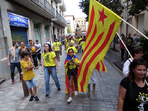 Manifestaci&oacute; contra la viol&egrave;ncia de l'Estat. Pre-commemoraci&oacute; de l'1-O