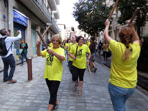 Manifestaci&oacute; contra la viol&egrave;ncia de l'Estat. Pre-commemoraci&oacute; de l'1-O