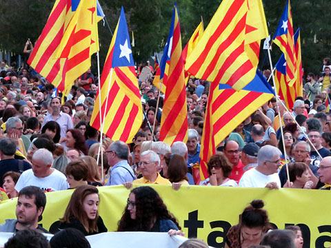 Concentraci&oacute; a la pla&ccedil;a de l'1 d'octubre de 2017