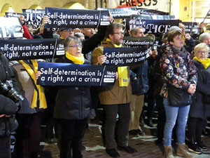 Manifestaci&oacute; pel trasllat dels presos pol&iacute;tics a Madrid pel judici de l'1-O