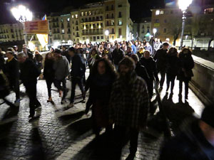 Manifestaci&oacute; pel trasllat dels presos pol&iacute;tics a Madrid pel judici de l'1-O