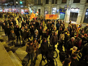 Manifestaci&oacute; pel trasllat dels presos pol&iacute;tics a Madrid pel judici de l'1-O