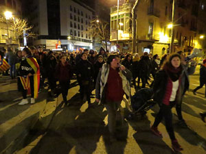 Manifestaci&oacute; pel trasllat dels presos pol&iacute;tics a Madrid pel judici de l'1-O