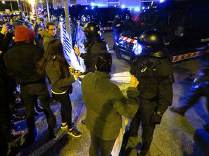Manifestaci&oacute; pel trasllat dels presos pol&iacute;tics a Madrid pel judici de l'1-O