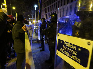 Manifestaci&oacute; pel trasllat dels presos pol&iacute;tics a Madrid pel judici de l'1-O