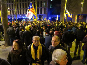 Manifestaci&oacute; pel trasllat dels presos pol&iacute;tics a Madrid pel judici de l'1-O