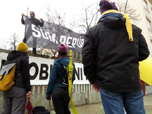 Marxa Groga pels Drets Civils i Nacionals. Concentraci&oacute; a la pla&ccedil;a de l'U d'octubre de 2017