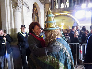 La Cavalcada de Reis 2019. Arribada del seguici a la pla&ccedil;a del Vi