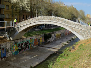 El pont del Dimoni de Santa Eugènia de Ter. Visita de final d'obra