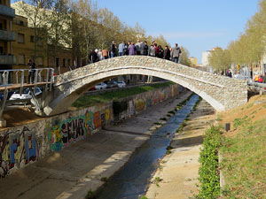 El pont del Dimoni de Santa Eugènia de Ter. Visita de final d'obra