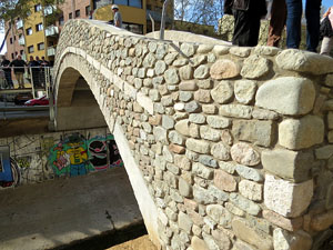 El pont del Dimoni de Santa Eugènia de Ter. Visita de final d'obra