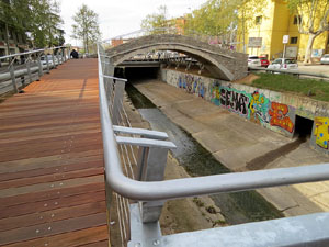 El pont del Dimoni de Santa Eugènia de Ter. Visita de final d'obra