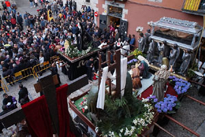 Setmana Santa 2019 a Girona. Divendres Sant. La process&oacute; del Sant Enterrament