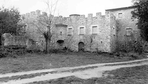 Vista del castell de Campdorà. 1983