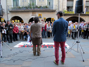Concentraci&oacute; a la pla&ccedil;a del Vi per la independ&egrave;ncia i la llibertat dels presos pol&iacute;tics