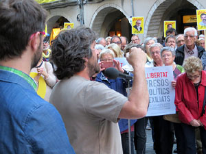 Concentraci&oacute; a la pla&ccedil;a del Vi per la independ&egrave;ncia i la llibertat dels presos pol&iacute;tics