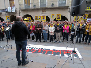 Concentraci&oacute; a la pla&ccedil;a del Vi per la independ&egrave;ncia i la llibertat dels presos pol&iacute;tics