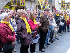 Concentraci&oacute; a la pla&ccedil;a del Vi per la independ&egrave;ncia i la llibertat dels presos pol&iacute;tics