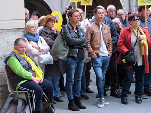 Concentraci&oacute; a la pla&ccedil;a del Vi per la independ&egrave;ncia i la llibertat dels presos pol&iacute;tics