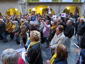 Concentraci&oacute; a la pla&ccedil;a del Vi per la independ&egrave;ncia i la llibertat dels presos pol&iacute;tics