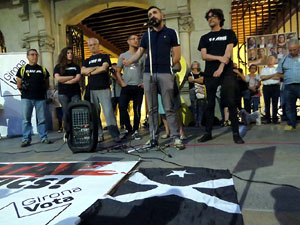 Concentraci&oacute; a la pla&ccedil;a del Vi per la independ&egrave;ncia i la llibertat dels presos pol&iacute;tics