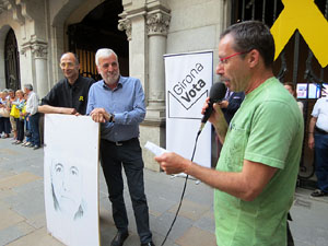 Concentraci&oacute; a la pla&ccedil;a del Vi per la independ&egrave;ncia i la llibertat dels presos pol&iacute;tics