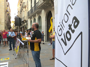 Concentraci&oacute; a la pla&ccedil;a del Vi per la independ&egrave;ncia i la llibertat dels presos pol&iacute;tics