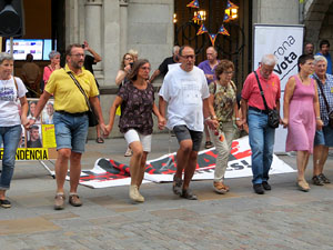Concentraci&oacute; a la pla&ccedil;a del Vi per la independ&egrave;ncia i la llibertat dels presos pol&iacute;tics