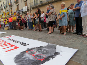 Concentraci&oacute; a la pla&ccedil;a del Vi per la independ&egrave;ncia i la llibertat dels presos pol&iacute;tics