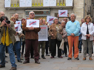 Concentraci&oacute; a la pla&ccedil;a del Vi per la independ&egrave;ncia i la llibertat dels presos pol&iacute;tics