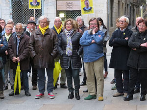 Concentraci&oacute; a la pla&ccedil;a del Vi per la independ&egrave;ncia i la llibertat dels presos pol&iacute;tics