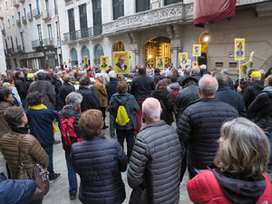 Concentraci&oacute; a la pla&ccedil;a del Vi per la independ&egrave;ncia i la llibertat dels presos pol&iacute;tics