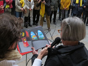 Concentraci&oacute; a la pla&ccedil;a del Vi per la independ&egrave;ncia i la llibertat dels presos pol&iacute;tics