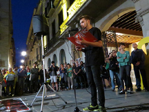 Concentració a la plaça del Vi per la independència i la llibertat dels presos polítics