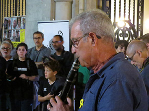 Concentració a la plaça del Vi per la independència i la llibertat dels presos polítics