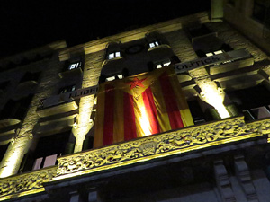 Concentració a la plaça del Vi per la independència i la llibertat dels presos polítics