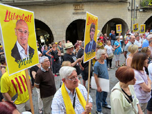 Concentraci&oacute; a la pla&ccedil;a del Vi per la independ&egrave;ncia i la llibertat dels presos pol&iacute;tics