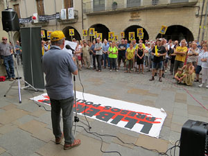 Concentraci&oacute; a la pla&ccedil;a del Vi per la independ&egrave;ncia i la llibertat dels presos pol&iacute;tics