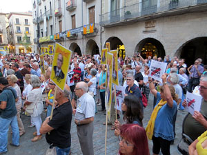 Concentraci&oacute; a la pla&ccedil;a del Vi per la independ&egrave;ncia i la llibertat dels presos pol&iacute;tics