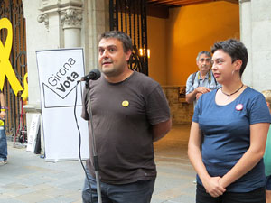 Concentraci&oacute; a la pla&ccedil;a del Vi per la independ&egrave;ncia i la llibertat dels presos pol&iacute;tics